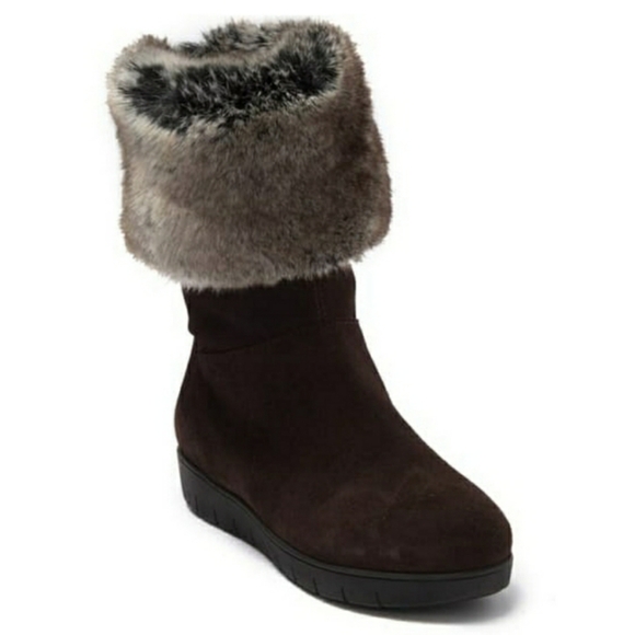 Aqualtalia Walda Fur Trimmed Boot SZ 6 - Picture 1 of 8